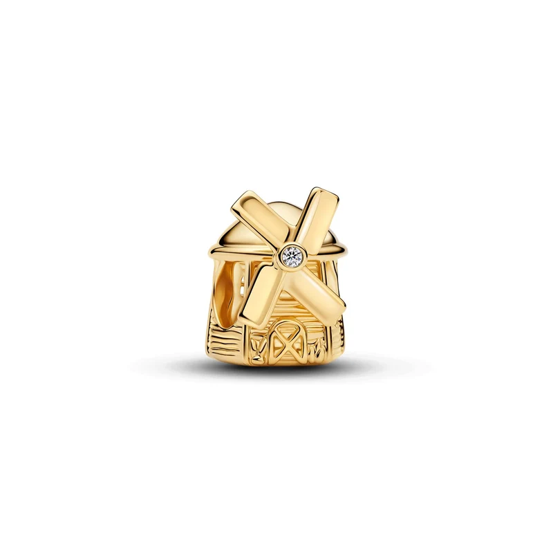 Pandora Moments Charm Moulin À Vent Plaqué Or 764631C01