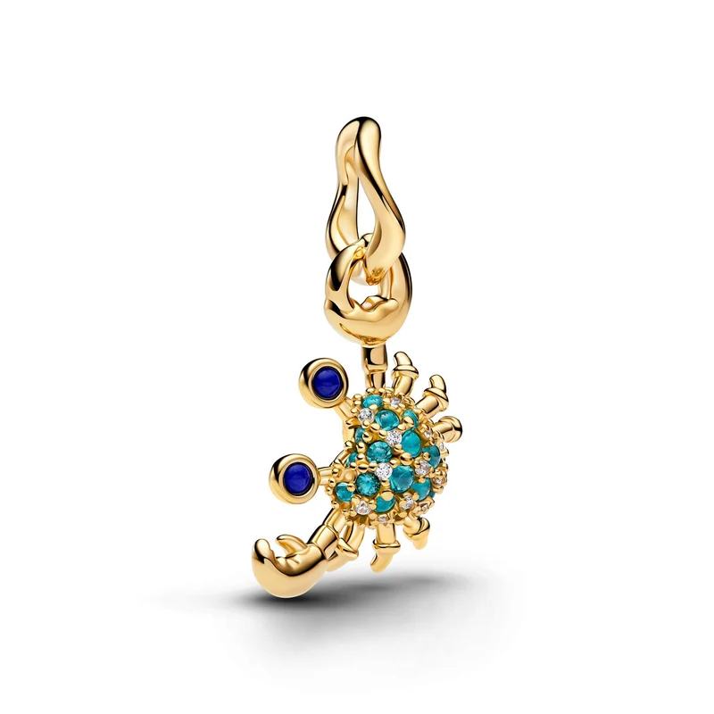 Pandora Moments Charm Pendant Crabe Plaqué Or 764684C01