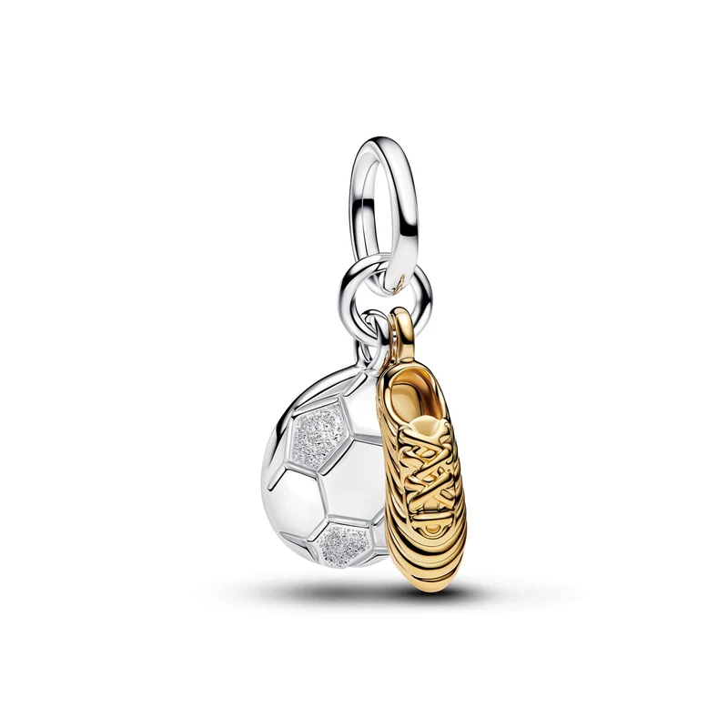 Pandora Moments Double Charm Pendant Chaussure De Football Plaqué Or 764712C00