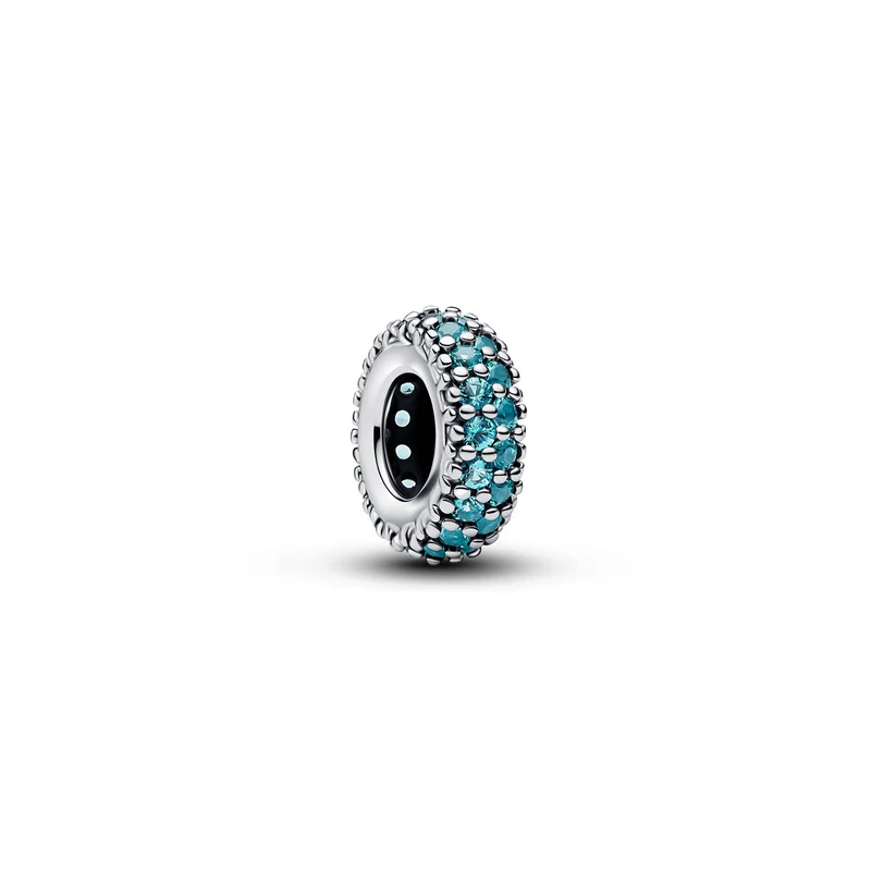 Pandora Moments Charm Spacer Pierre Bleue Ice En Cristal Man-Made 791359C01