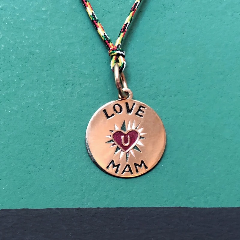 Médaille LOVE U MAM en Or 9k