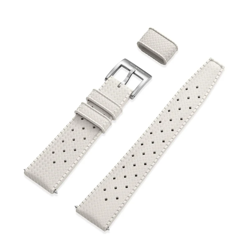 White Tropic Rubber Strap