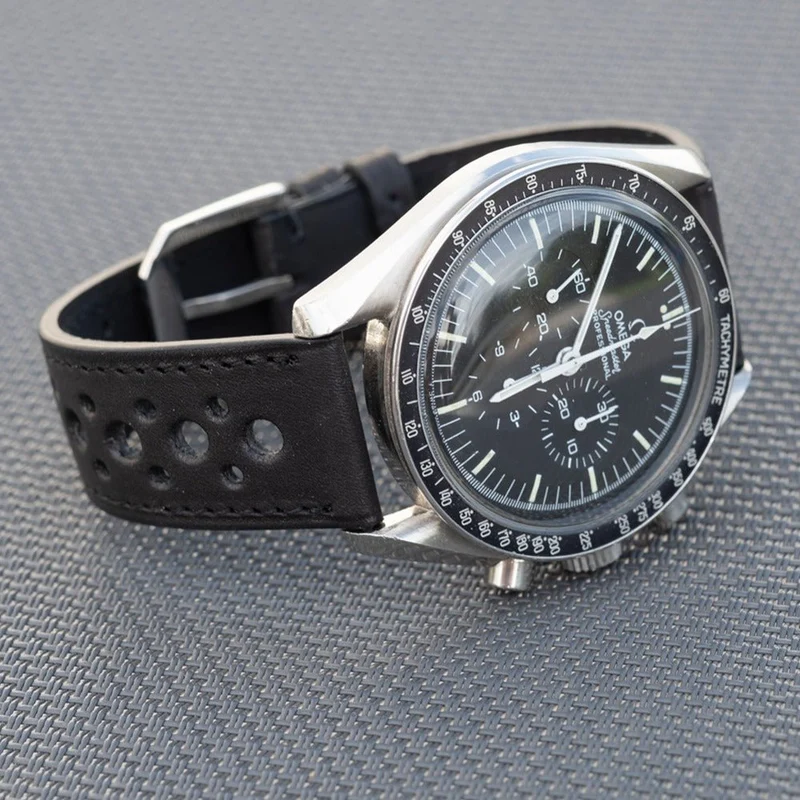 Bracelet rallye veau sellier noir