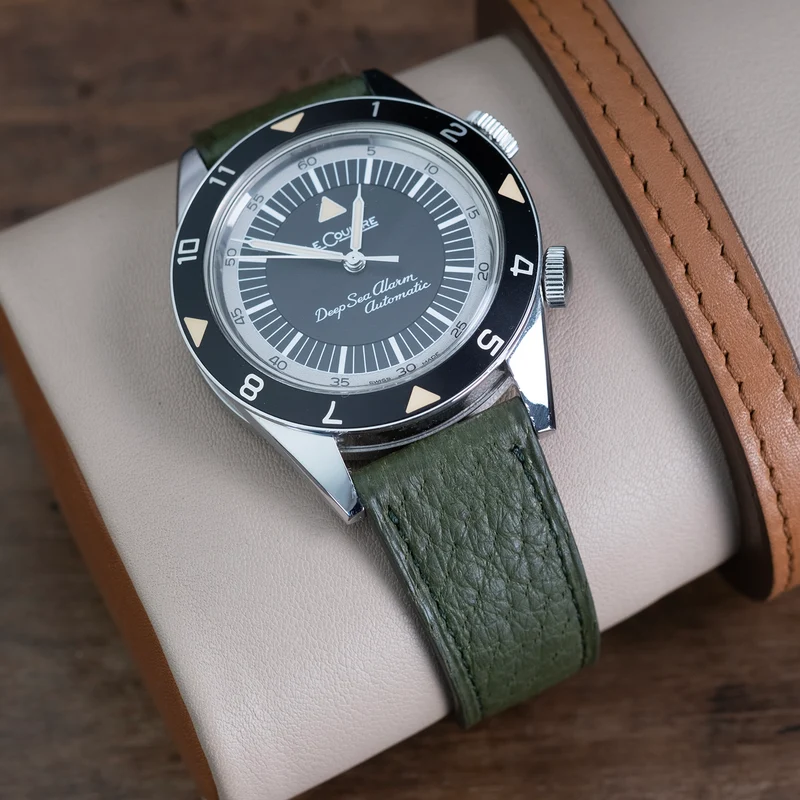Bracelet de montre pécari vert