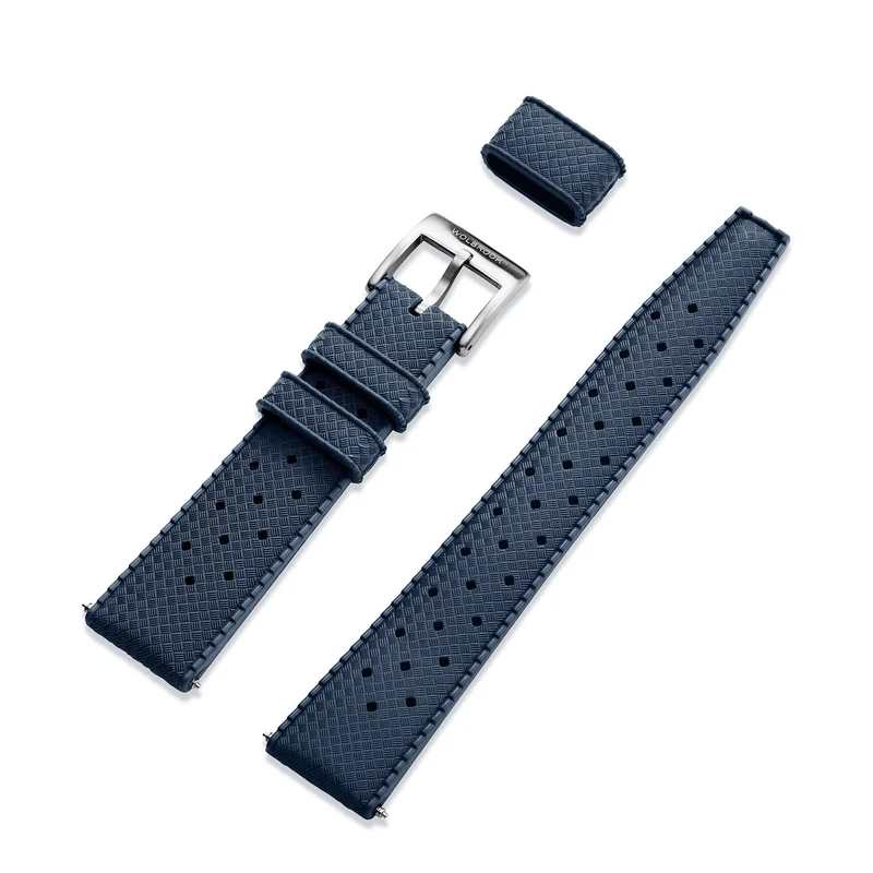 Dark Blue Tropic Rubber Strap