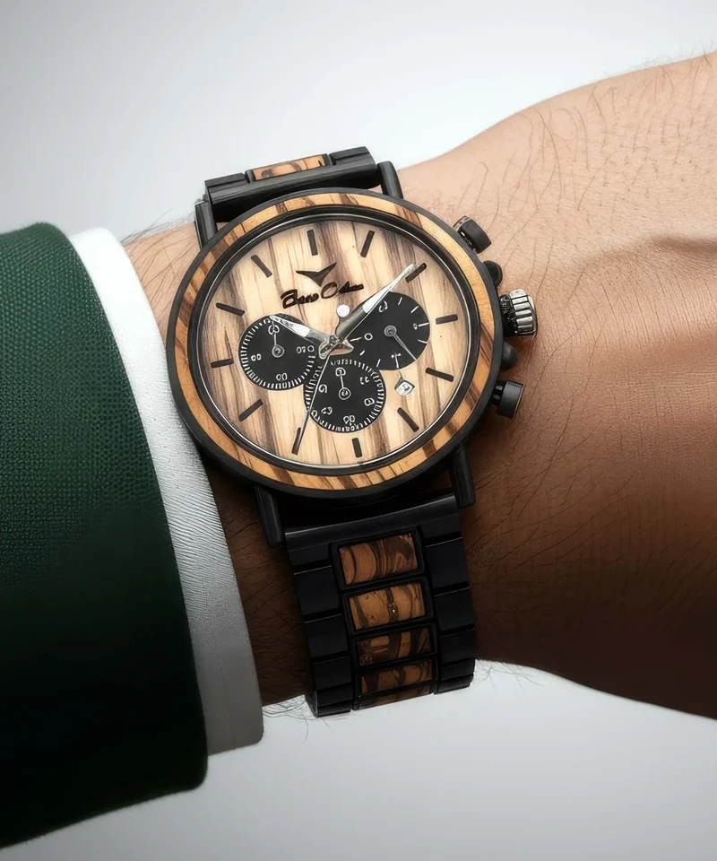 Montre en bois royal zebrano