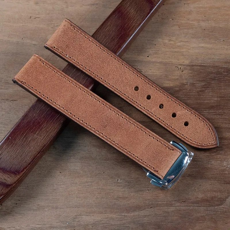 Bracelet Tuscany marron compatible boucle déployante omega