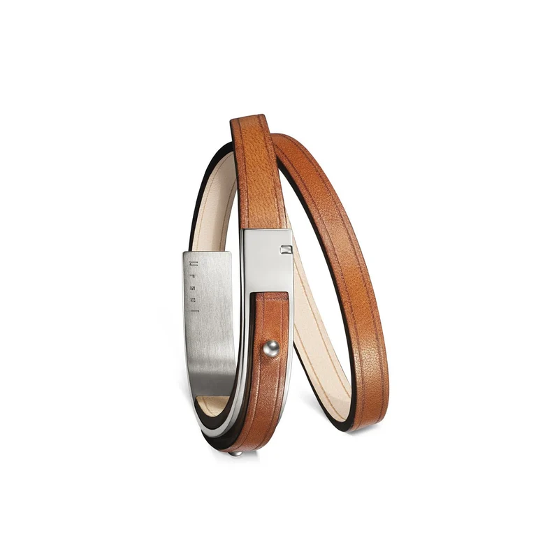 Bracelet cuir femme camel | U'ROCK