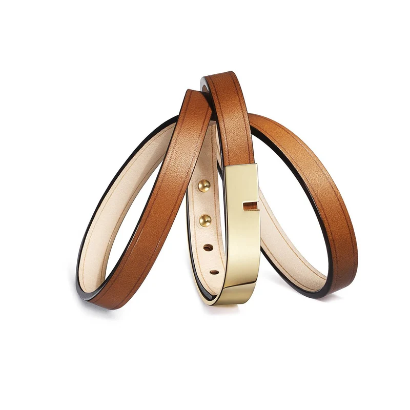 Bracelet cuir camel femme | U'TURN.TRIPLE