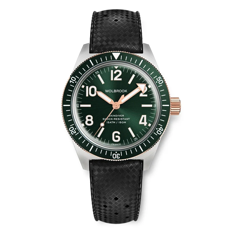 Skindiver Automatic Watch – Two-Tone Green