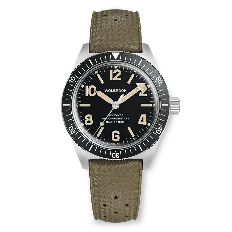 Skindiver Automatic Watch - Vintage Lum & Black Dial
