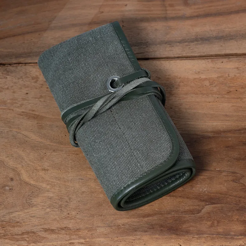Marmotte toile cuir 5 montres Kaki