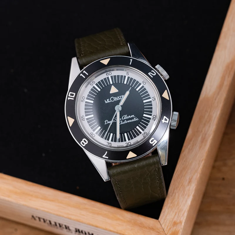Bracelet de montre taurillon kaki