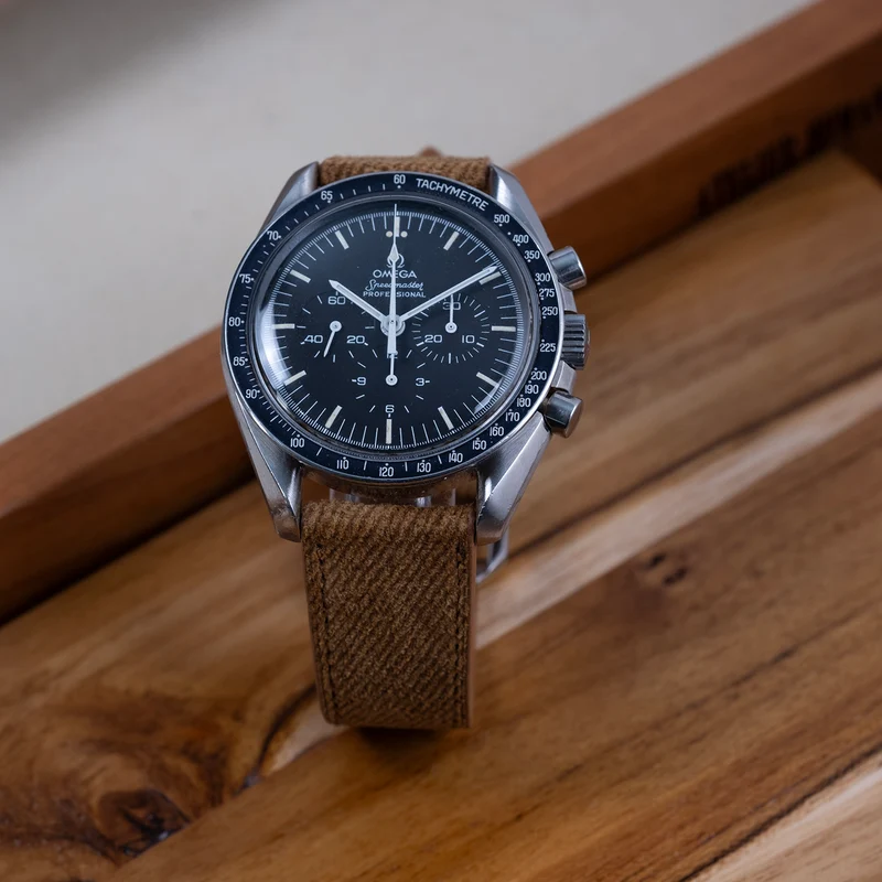Bracelet de montre suède denim marron