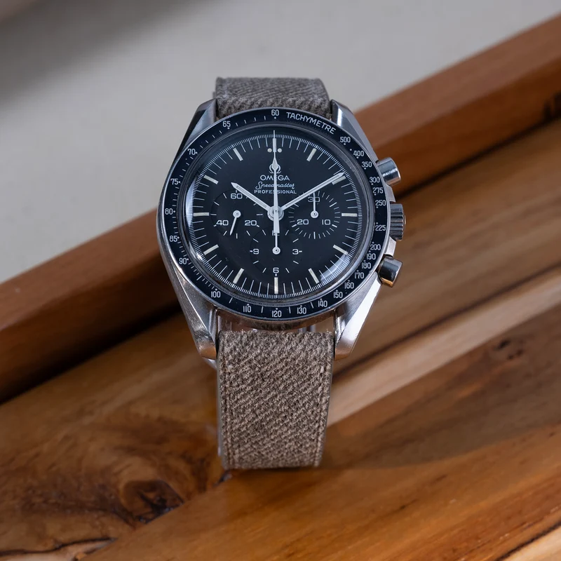 Bracelet de montre suède denim taupe