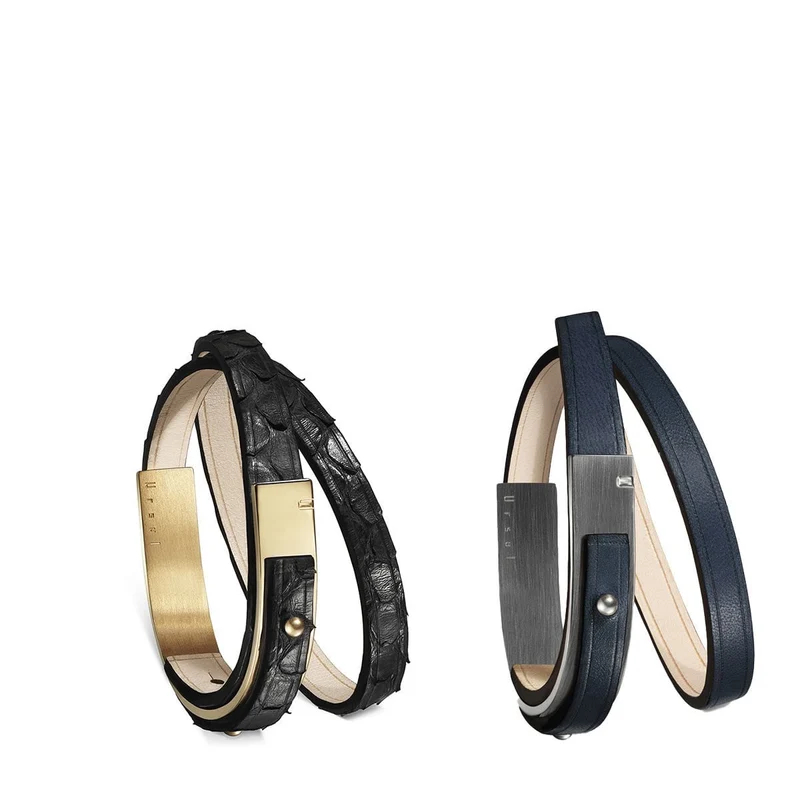 Bracelets duo unisexe en cuir