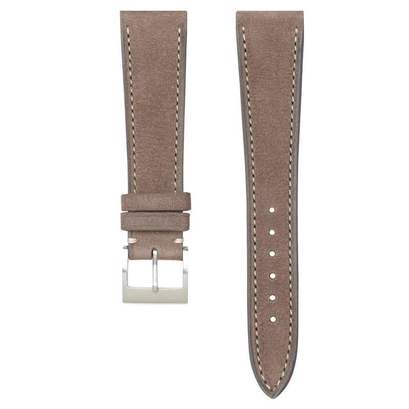 Monochrome - Bracelet montre en nubuck - Taupe