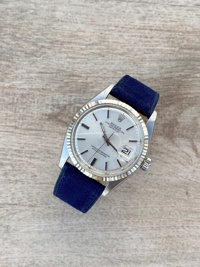 Bracelet suède bleu marine