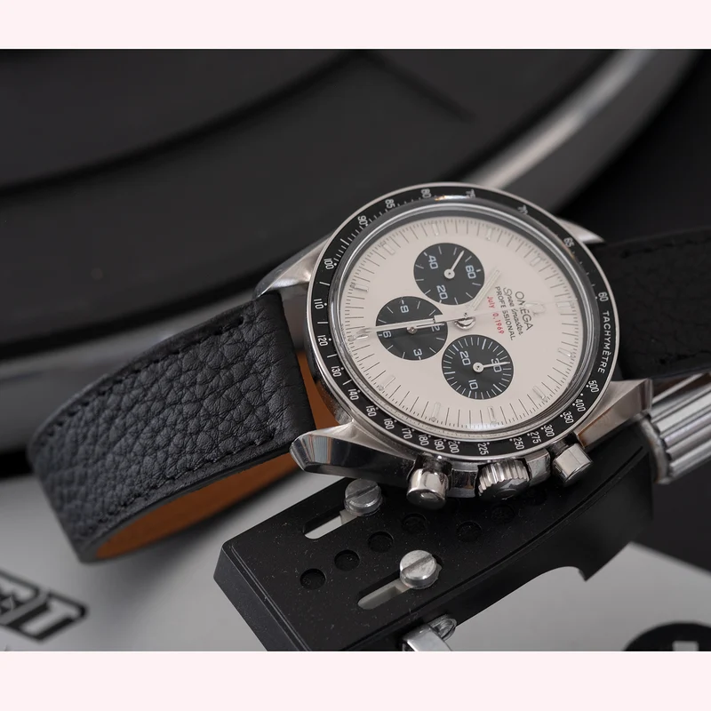 Bracelet de montre taurillon noir
