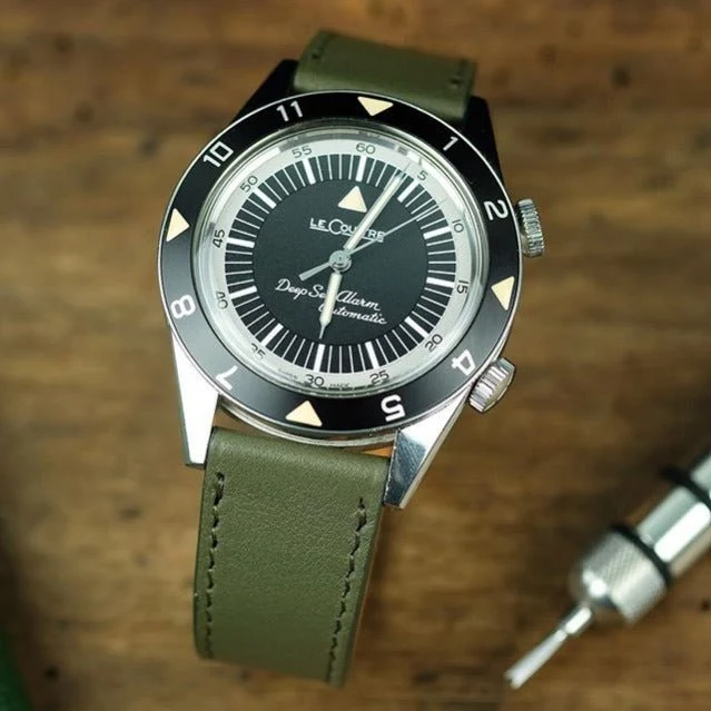 Bracelet de montre veau Kaki