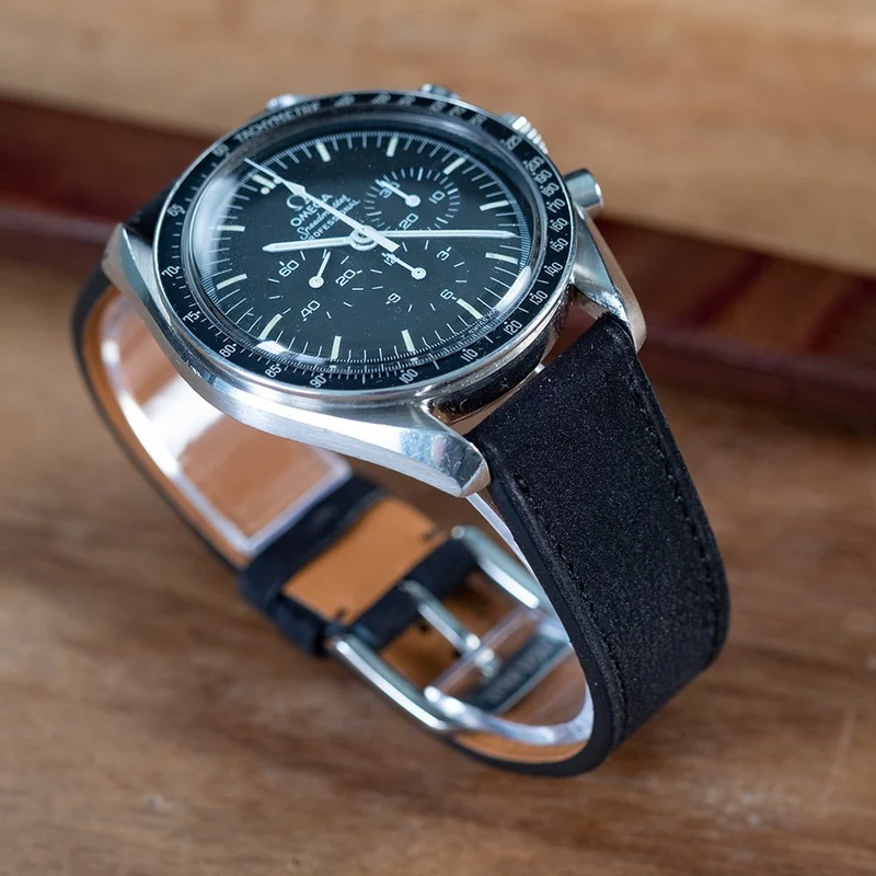Bracelet de montre nubuck noir