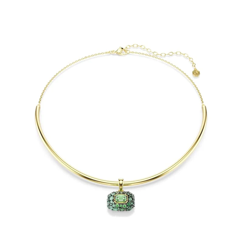 Swarovski Collier ras-de-cou Sublima Glam doré avec accents verts 5760763
