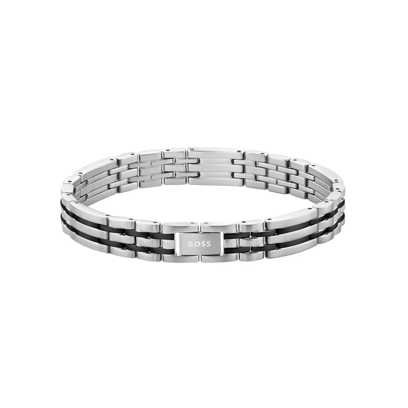 Hugo Boss Acier Inoxydable Argenté Homme Bracelet Chaîne HBJ1580814