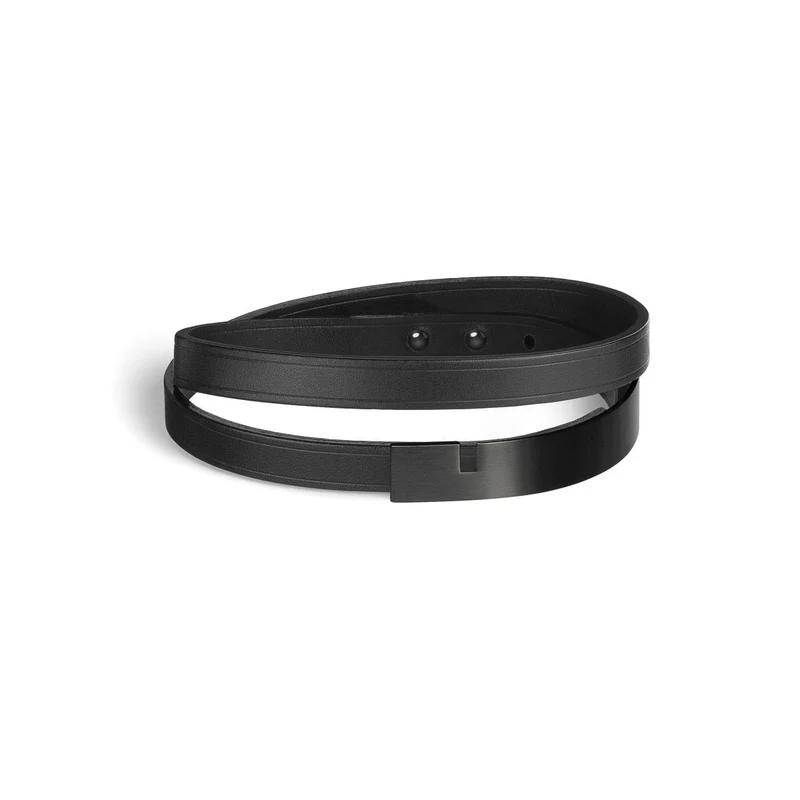Bracelet homme acier noir | U'TURN TWICE