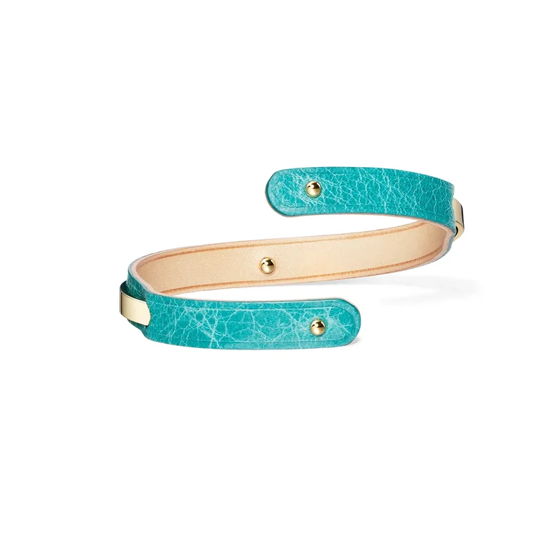 Bracelet cuir turquoise | URAEUS.6
