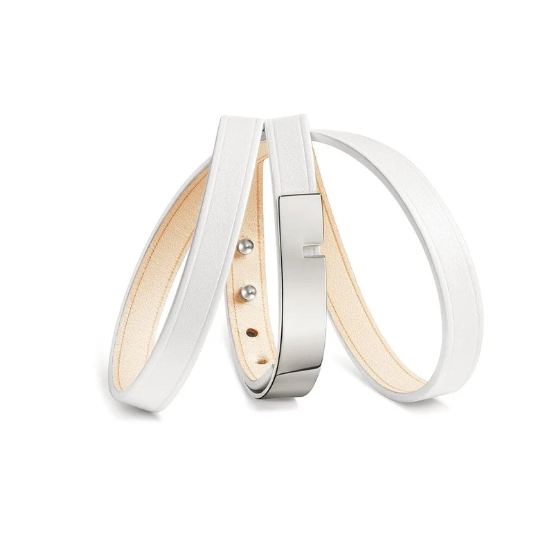 Bracelet blanc en cuir | U'TURN.TRIPLE