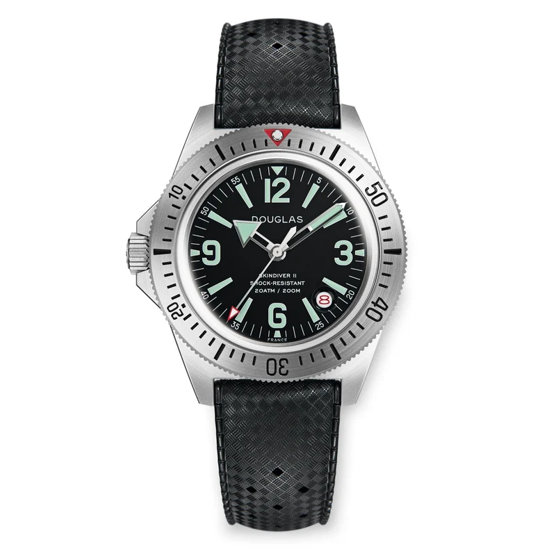 Skindiver II Professional Diving Watch - Green Lum & Black Dial