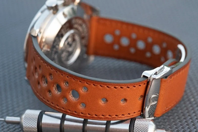 Bracelet rallye naturel compatible boucle déployante omega