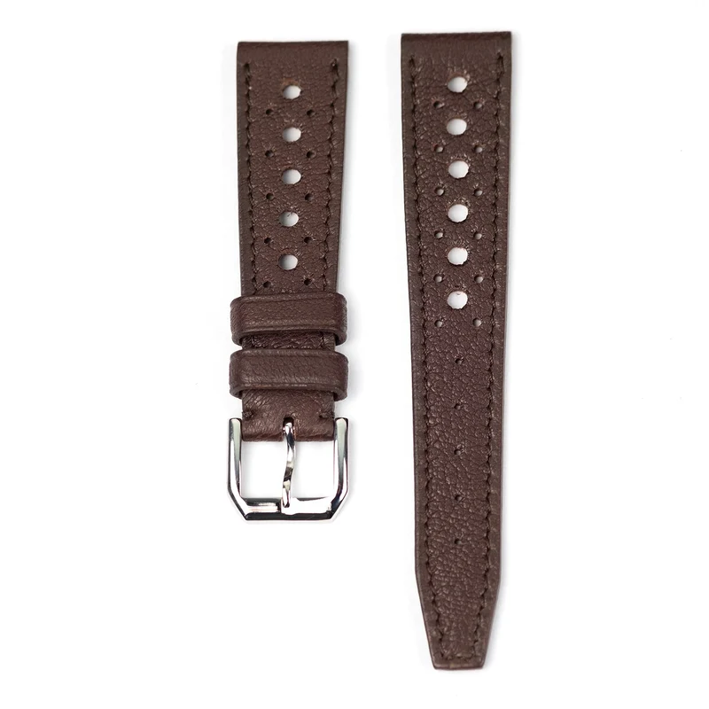 Bracelet rallye marron cuir de cerf