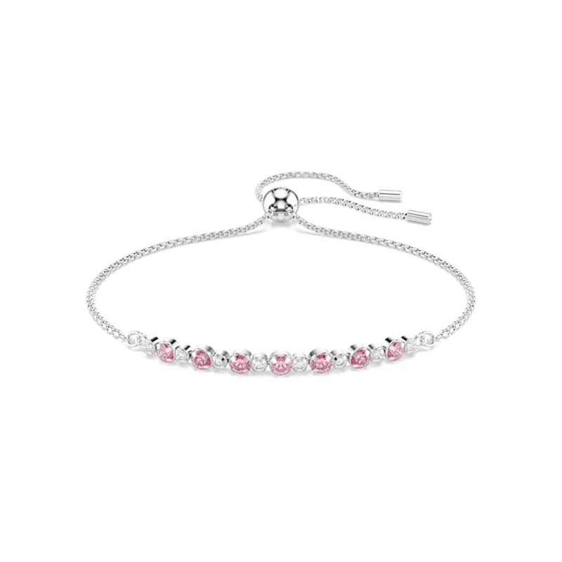 Swarovski Bracelet de tennis Matrix argenté avec accents roses 5763042