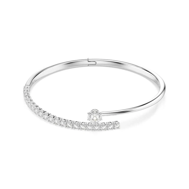 Swarovski Bracelet ouvert Matrix Crash argenté 5753569