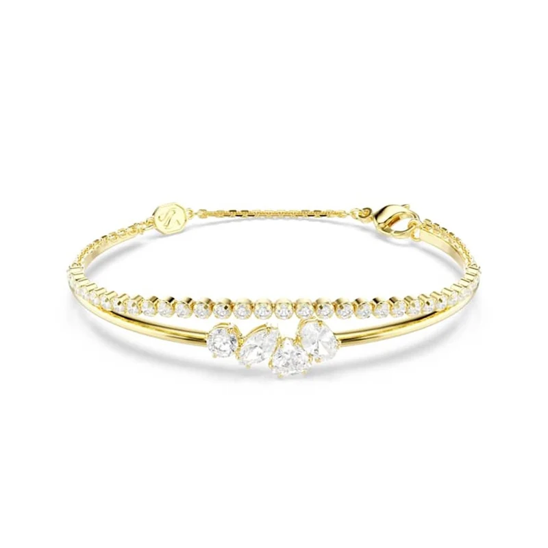 Swarovski Bracelet double Mesmera Attract doré 5747953