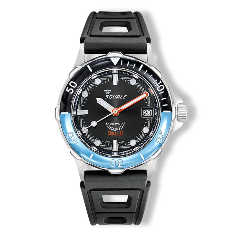 Montre Squale Corallo NOS 2008 Black – Réf. CORALBICBK.RBK