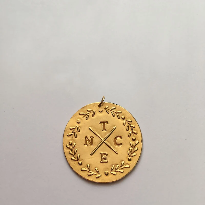 Médaille LAURIERS seule à personnaliser (sans chaine)