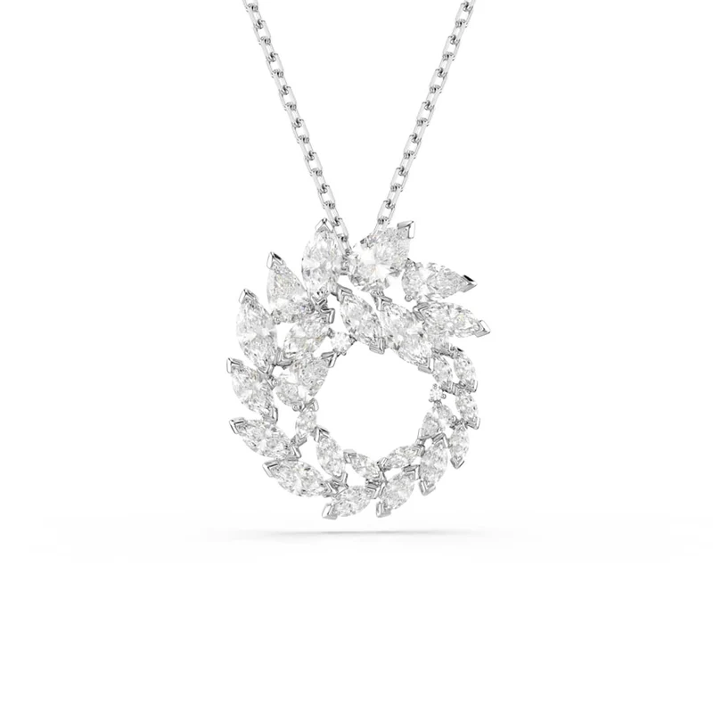 Swarovski Collier Mesmera Glam argenté avec pendentif rond 5759837