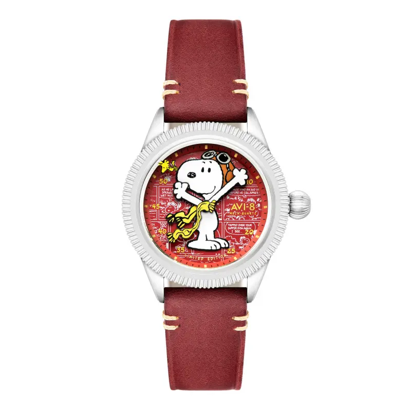 Montre AVI-8 Flyboy Airmaster 40 Meca-quartz Peanuts Snoopy Flying Ace Limited Edition AV-4138-02