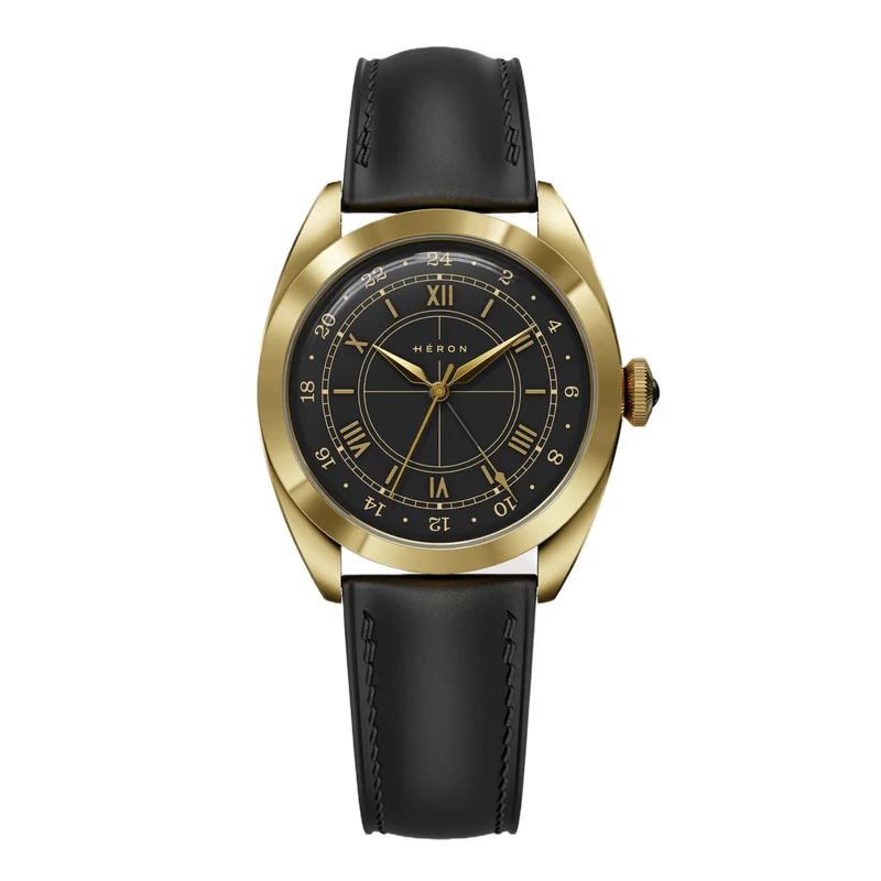 Montre Héron Mirabel GMT - Noir 4001-A