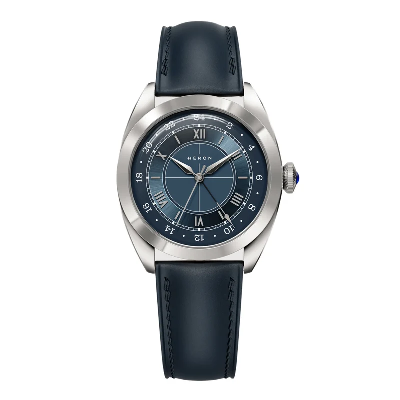 Montre Héron Mirabel GMT - Bleu 4004-A
