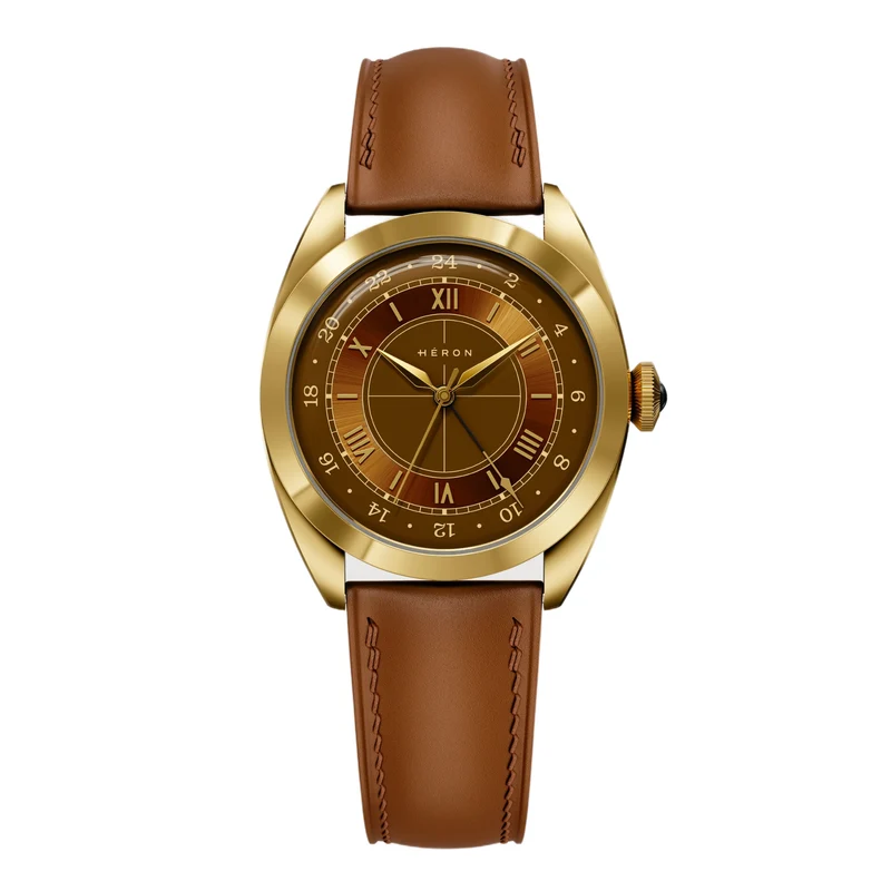 Montre Héron Mirabel GMT - Marron 4003-A