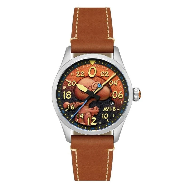 Montre AVI-8 Snoopy Flying Ace 24H – Burnt Orange – AV-4150-02