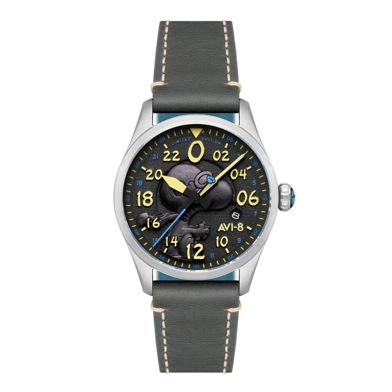 Montre AVI-8 Snoopy Flying Ace 24H – Charcoal Grey – AV-4150-01