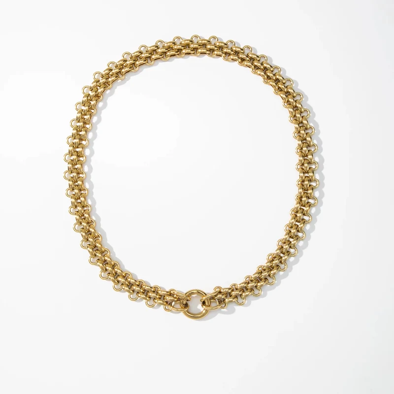 Collier Maille Corde Interchangeable en Pierres Naturelles | Eva