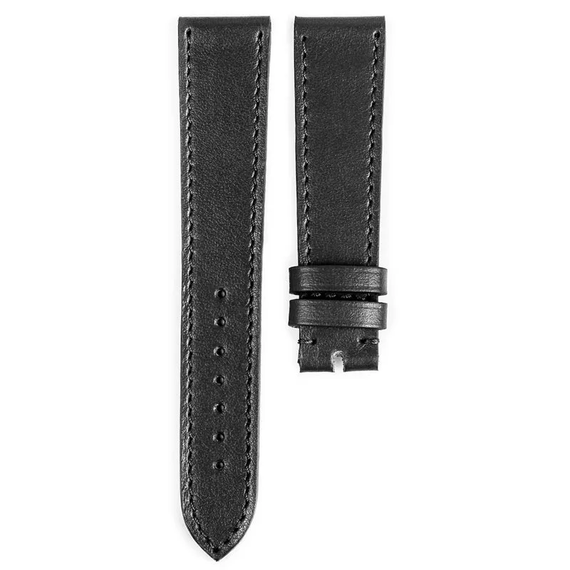 Monochrome - Bracelet montre en veau lisse - Gris