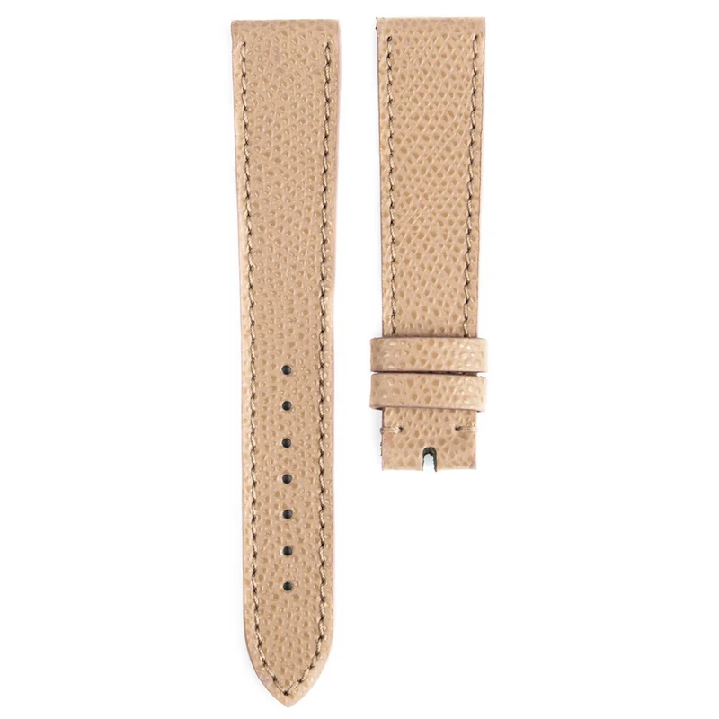 Monochrome - Bracelet montre en veau grainé - Taupe