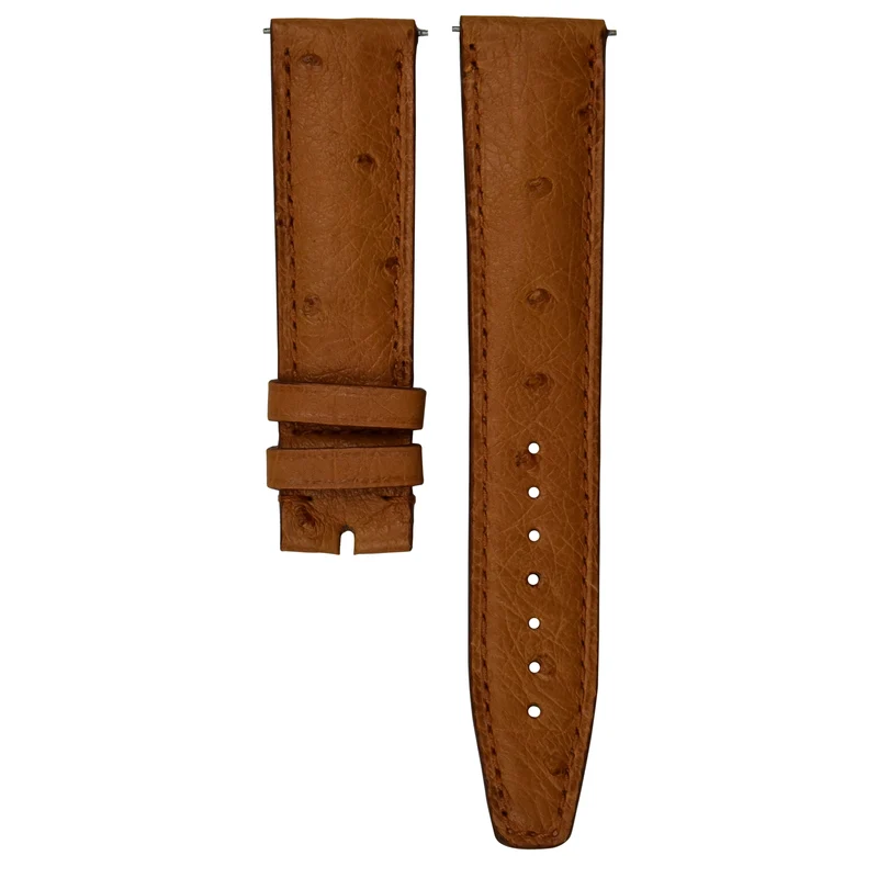 Monochrome - Bracelet montre autruche - Cognac