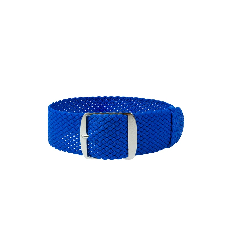 Bracelet montre Perlon - Aqua Blue